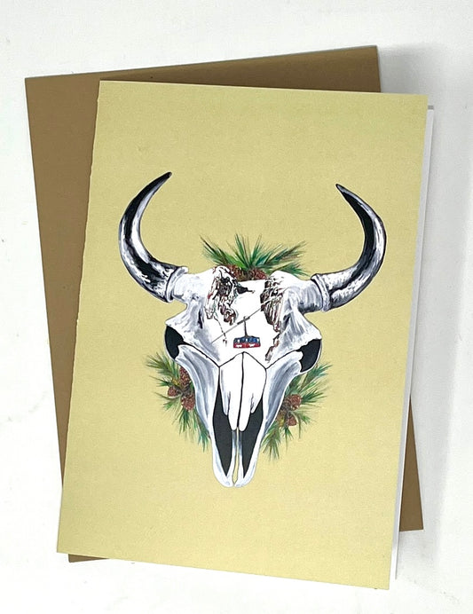 Britt Ziebell: Bison Skull Winter Single Card