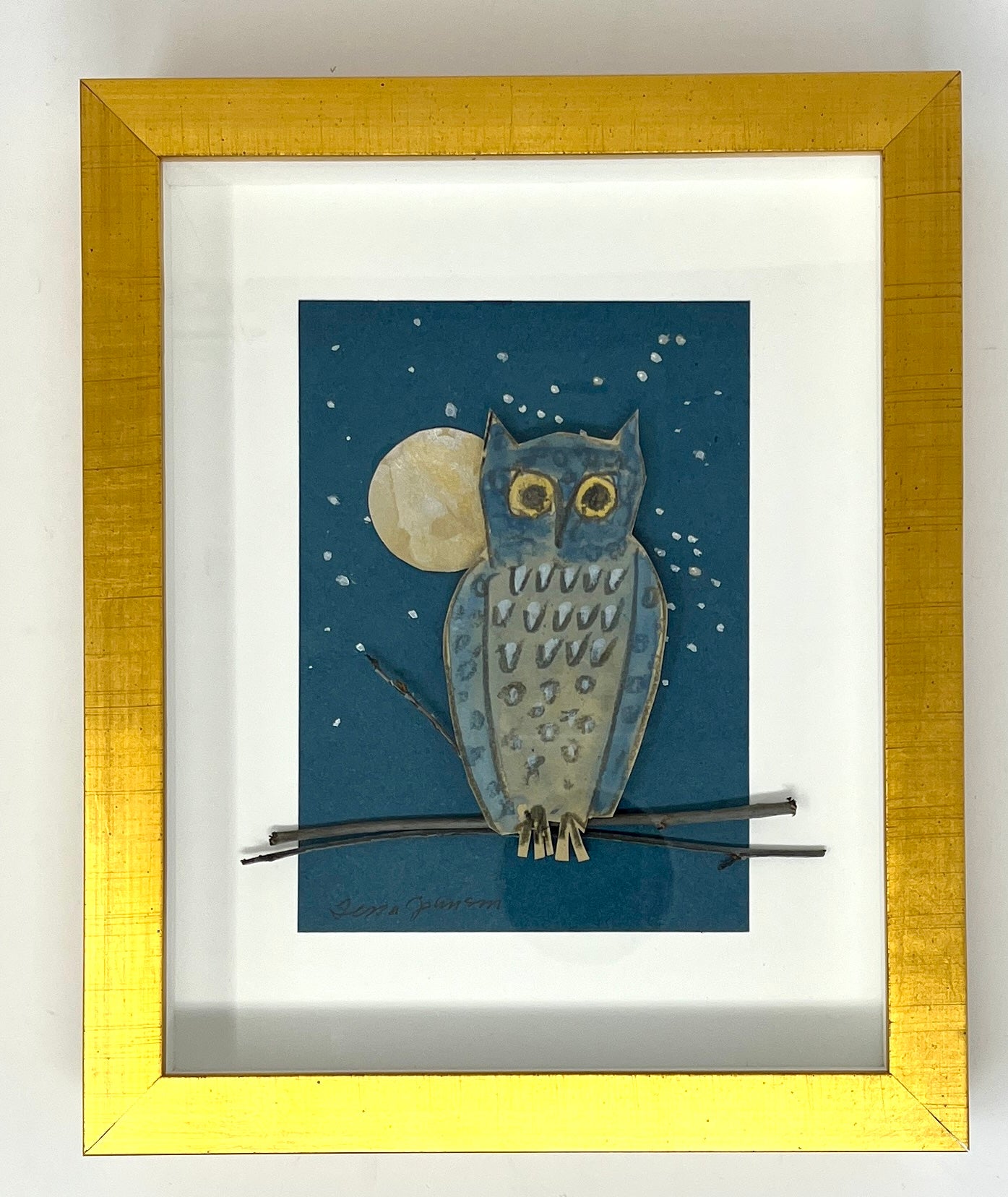 Tessa Johnson: Modernist Owl Icon (Blue Owl Series)
