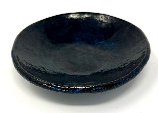 Bronwyn Minton: Blue / Black Shallow Bowl