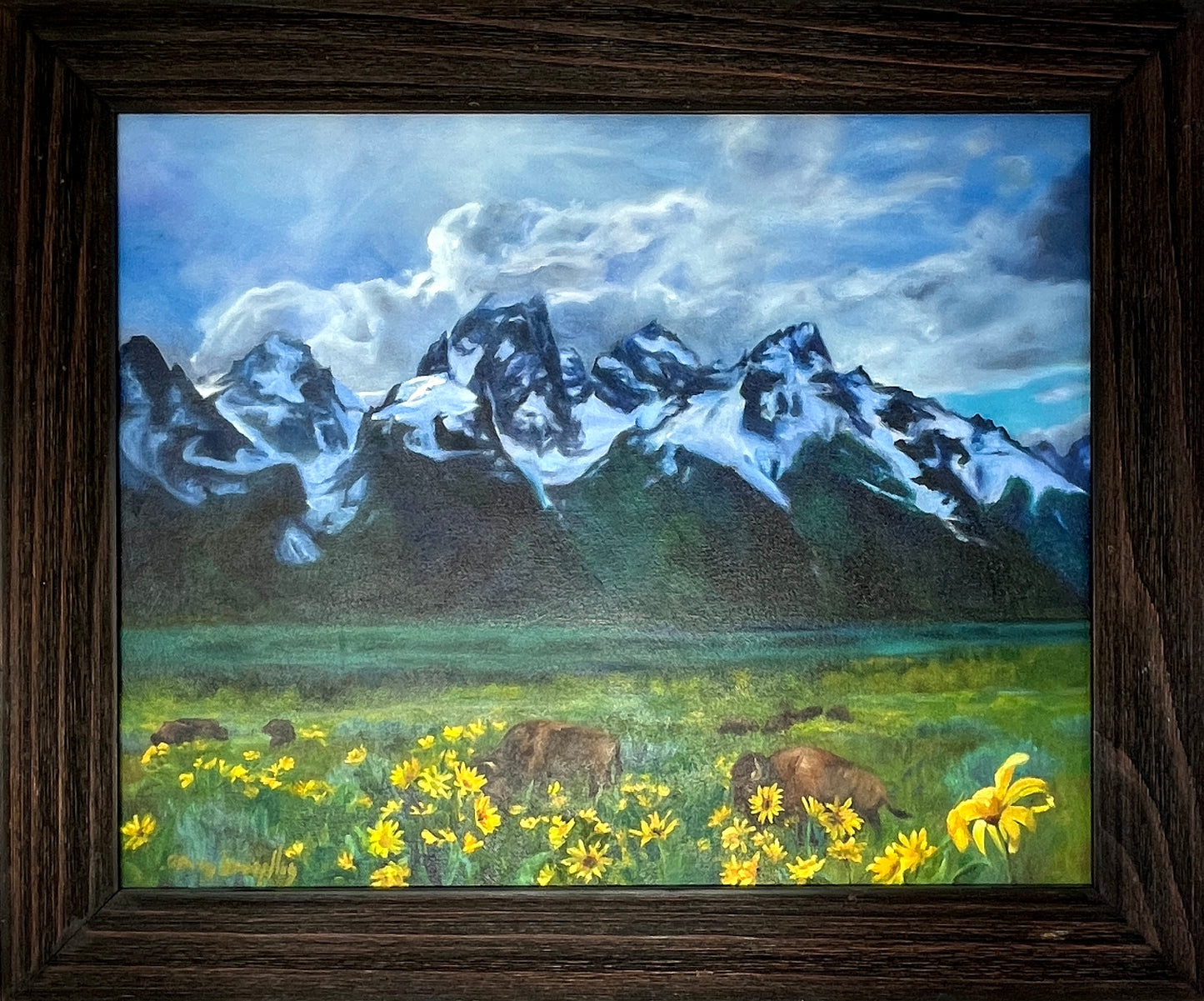 Emily Boespflug: Balsam Root and Bison