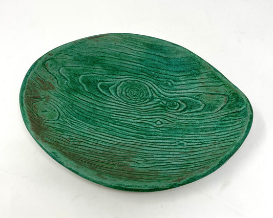 Valerie Seaberg: Large Greenware Trinket Plate