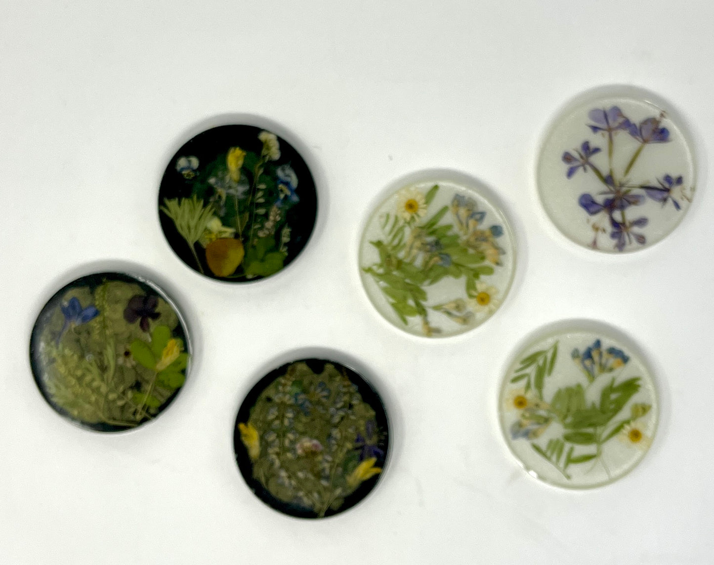 Julianna Lovasz: Medium Flat Flower Magnets