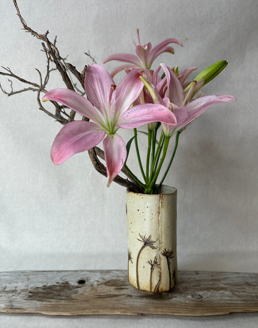 Andrea Jane: Medium Flower Imprint Vase