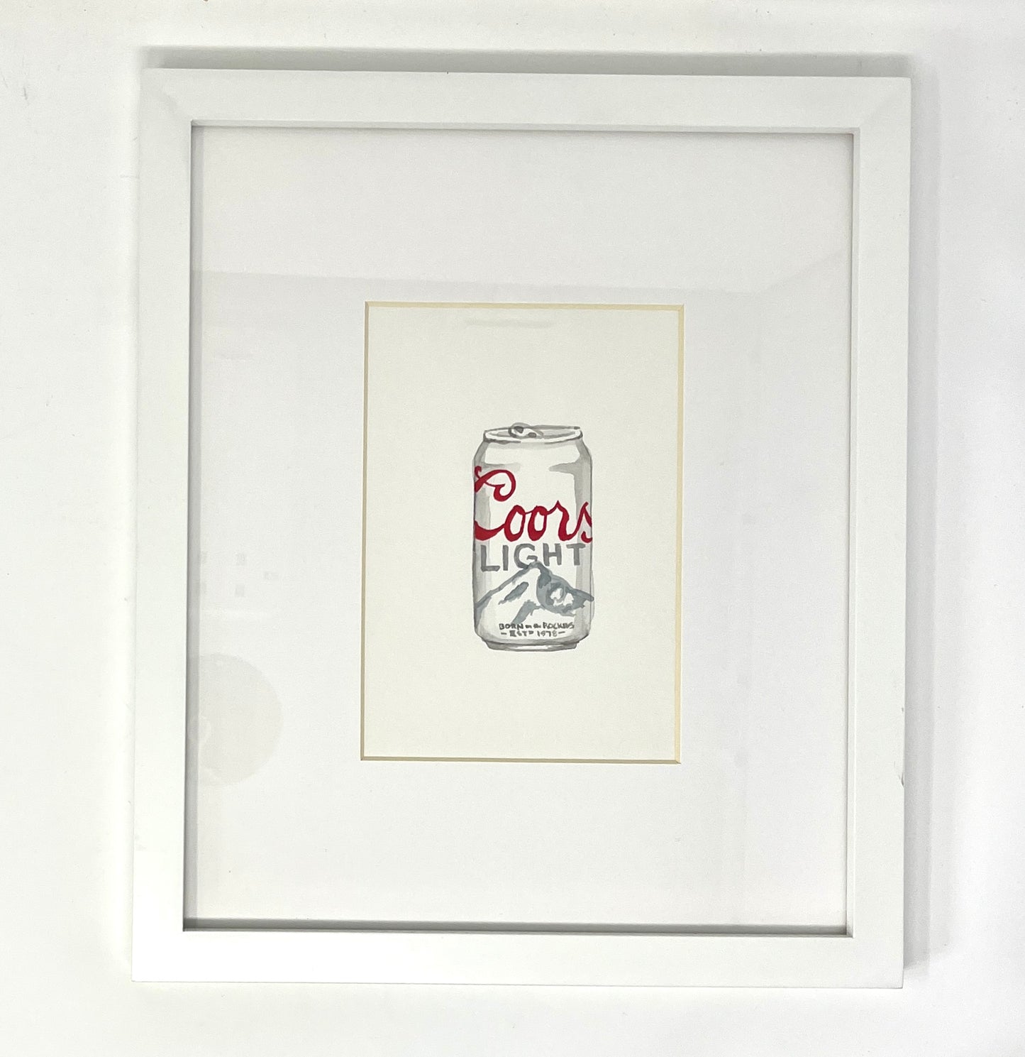 Sophie Schwabacher: Framed Coors Watercolor