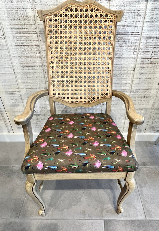 Albright Upholstery: Wicker Back Fly Fishing Chair