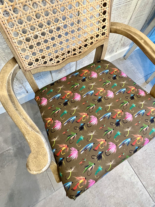 Albright Upholstery: Wicker Back Fly Fishing Chair