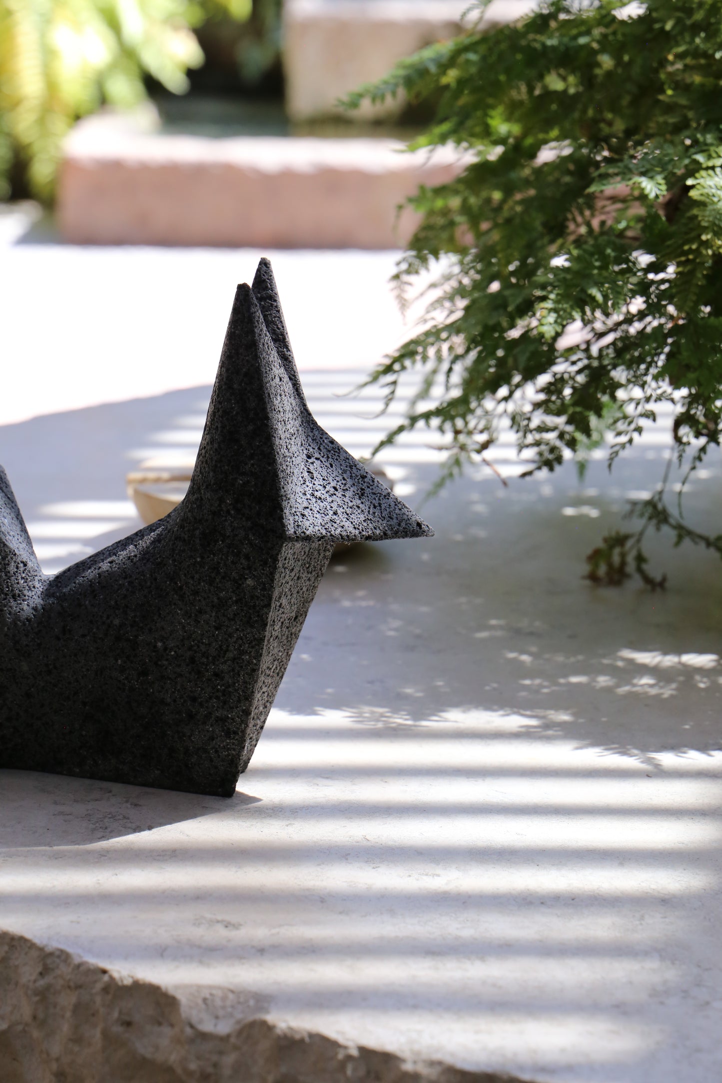 Pitar.Studio: Kitsune (Black Volcanic Stone)
