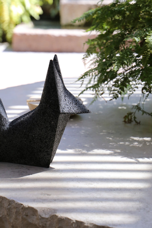 Pitar.Studio: Kitsune (Black Volcanic Stone)