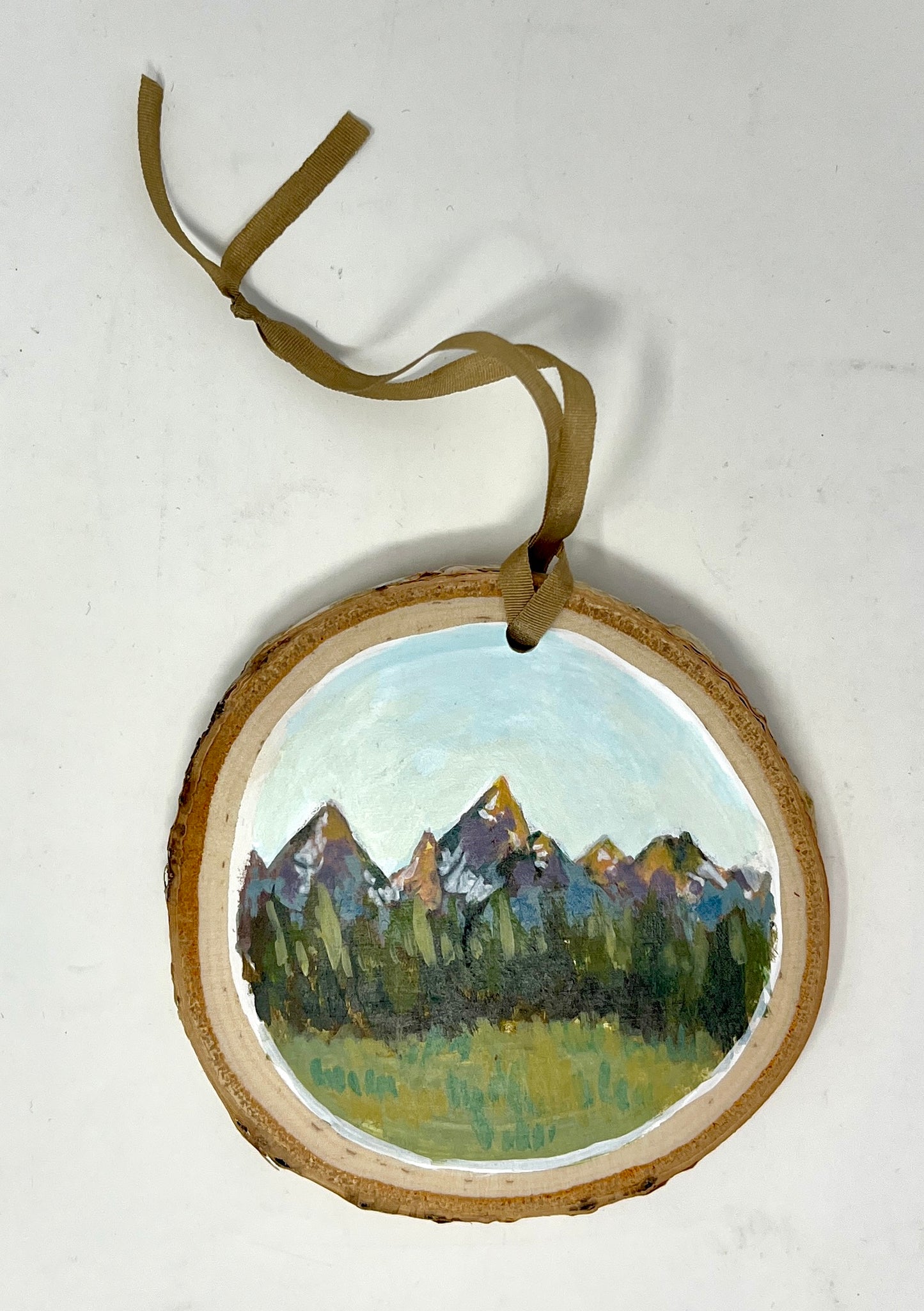 Grace Peck: Wood Slice Ornaments