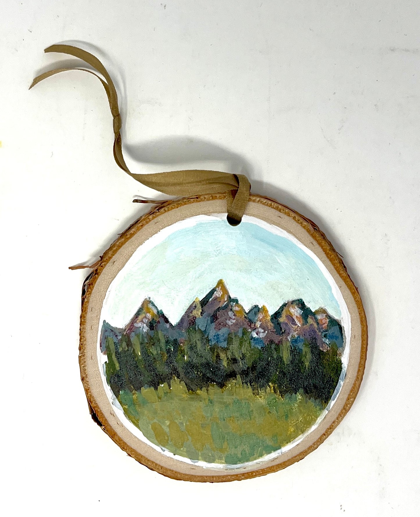 Grace Peck: Wood Slice Ornaments