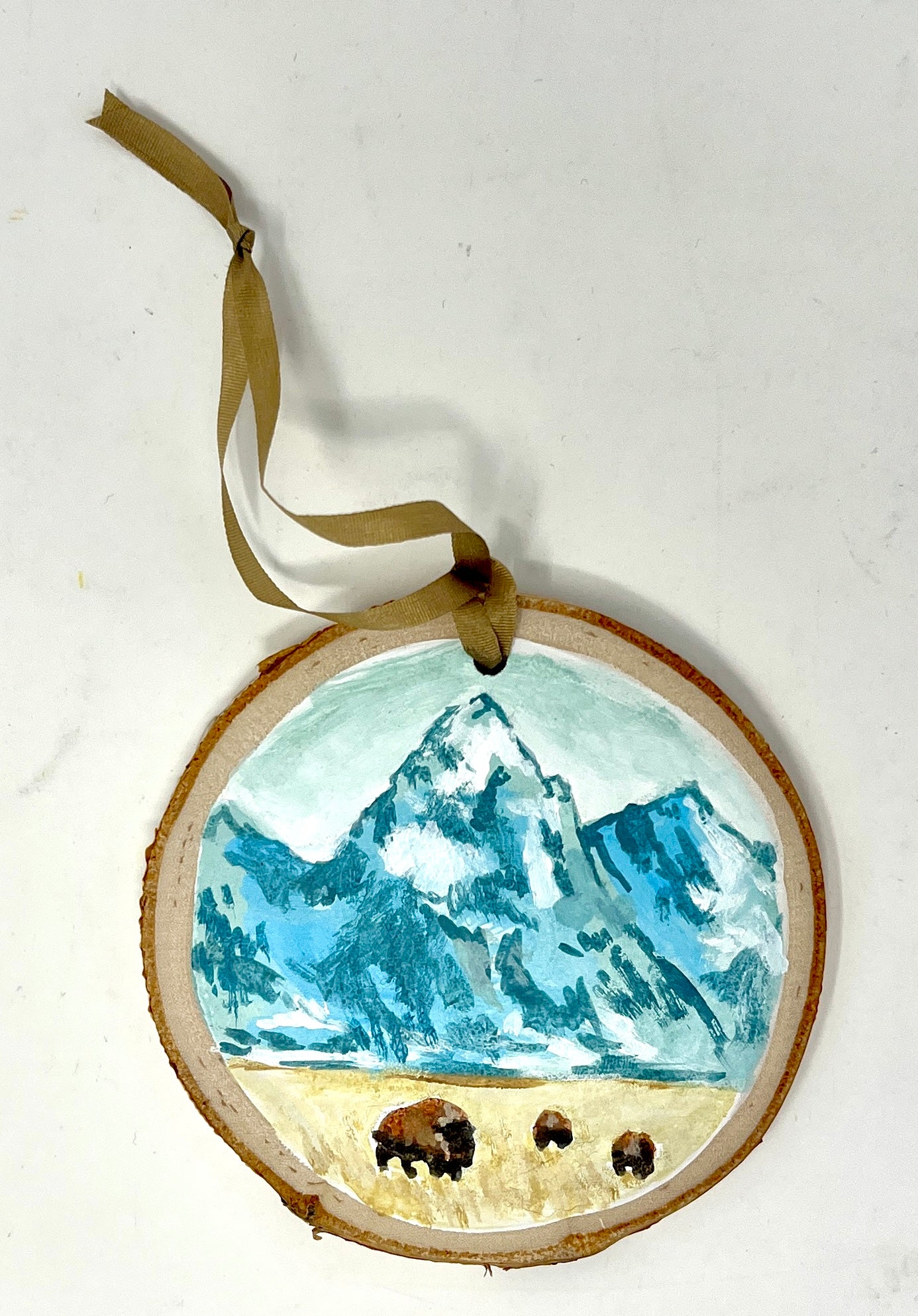 Grace Peck: Wood Slice Ornaments