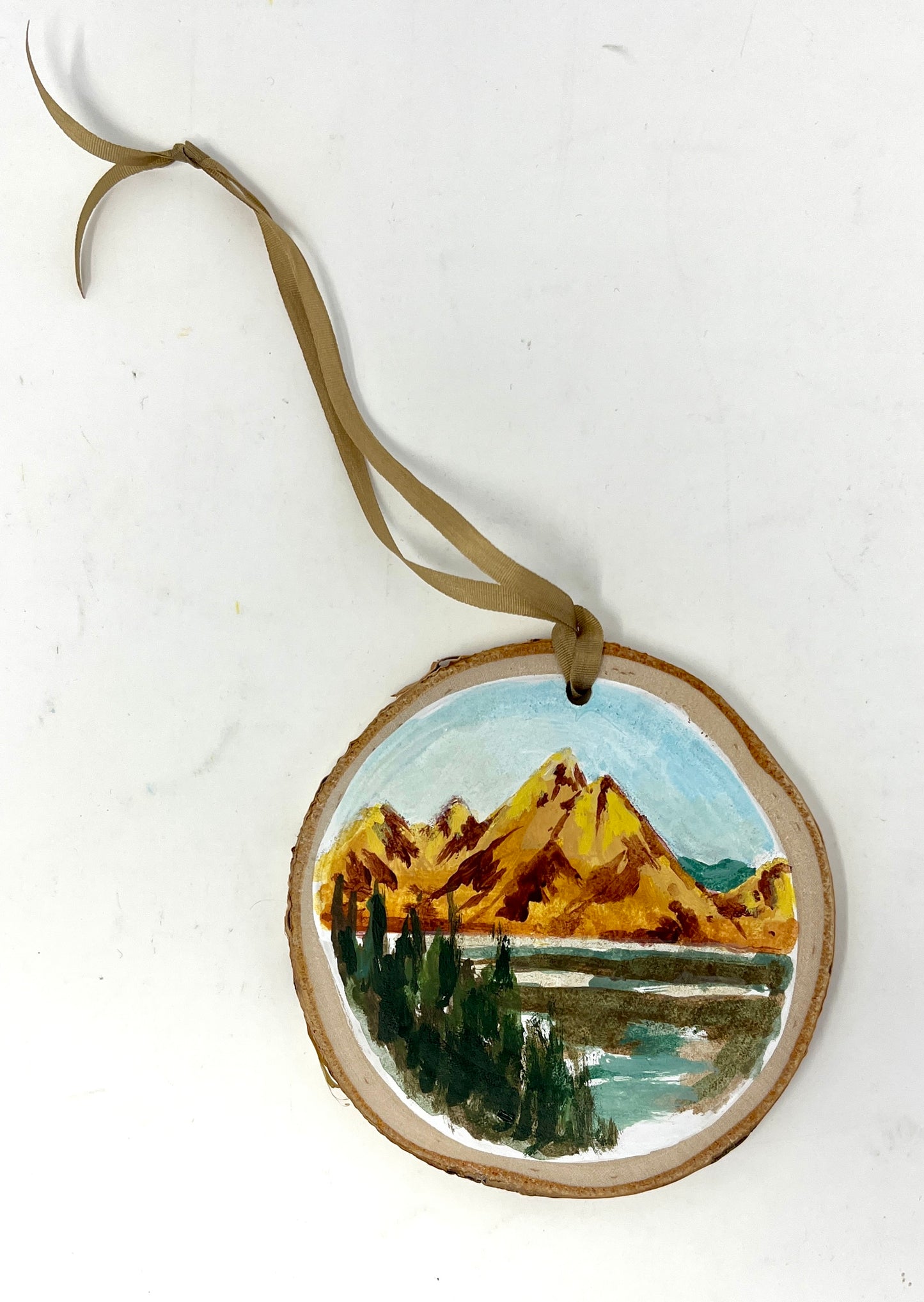 Grace Peck: Wood Slice Ornaments