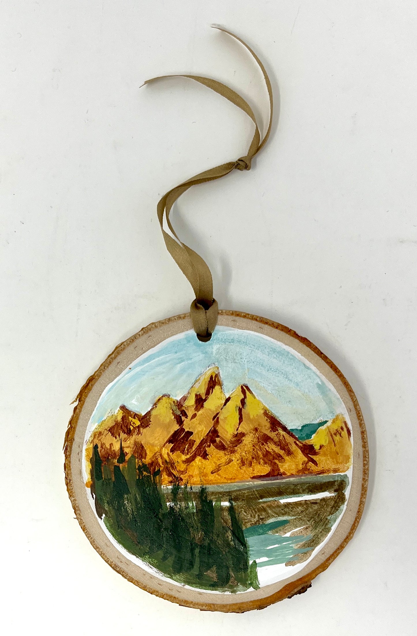 Grace Peck: Wood Slice Ornaments