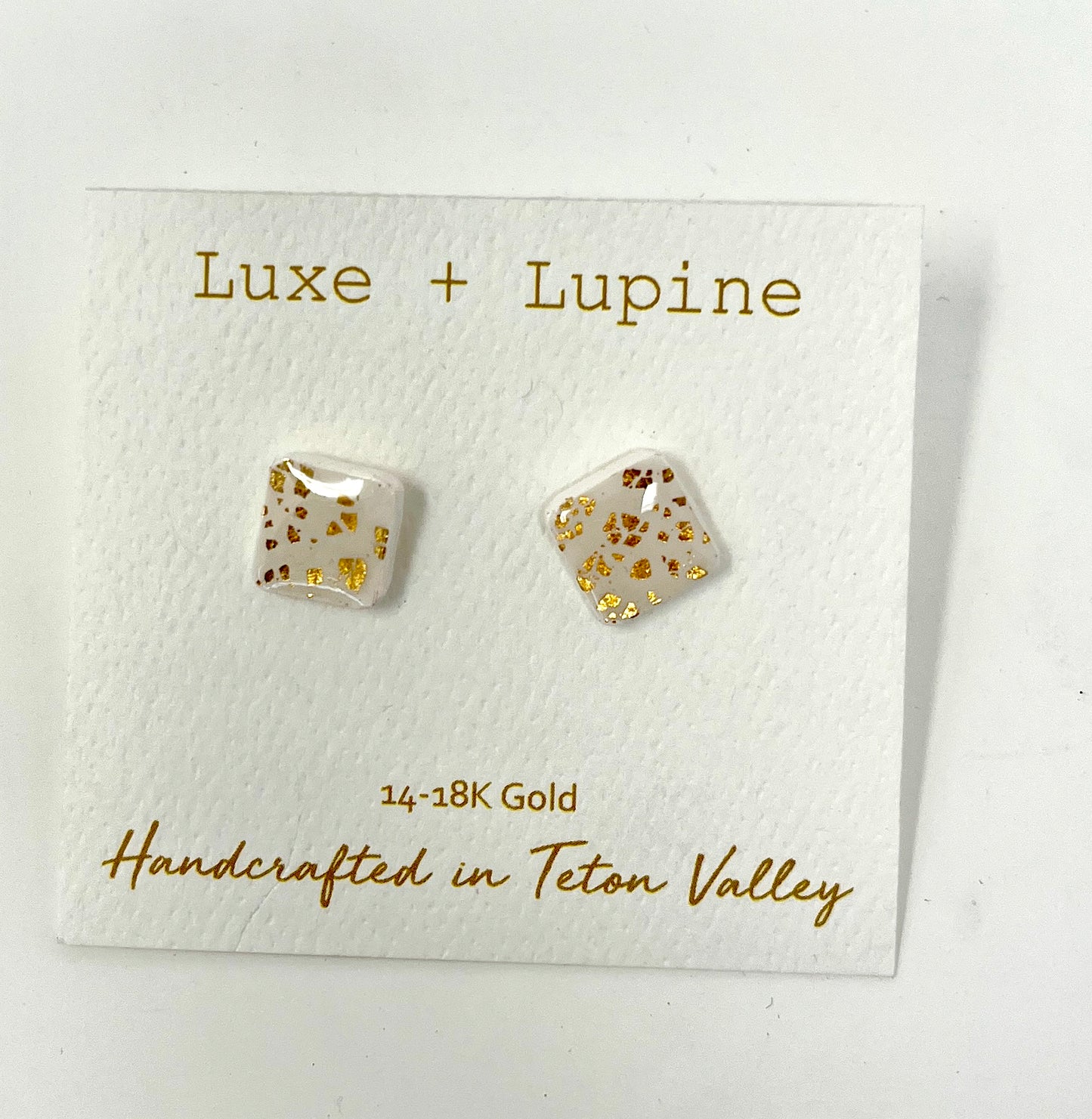 Luxe + Lupine: Square Studs