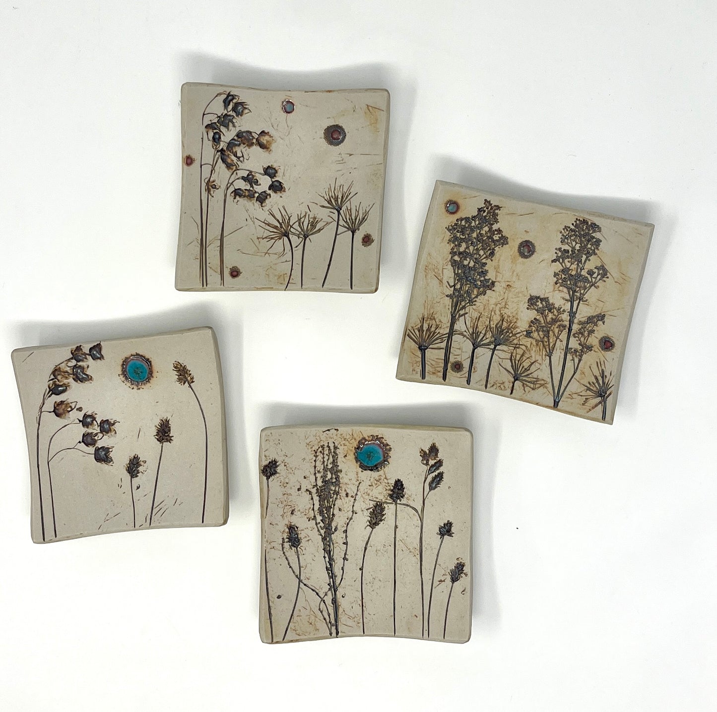 Andrea Jane: Square Flower Trinket Dishes