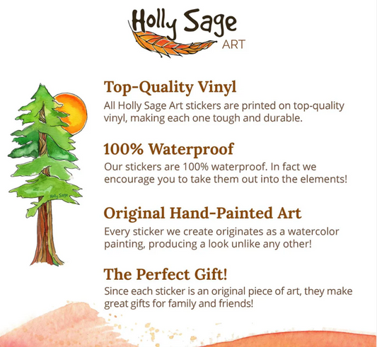 Holly Sage: National Park Sign Sticker