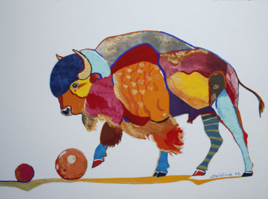 Christine Meytras: Nino's Buffalo Print