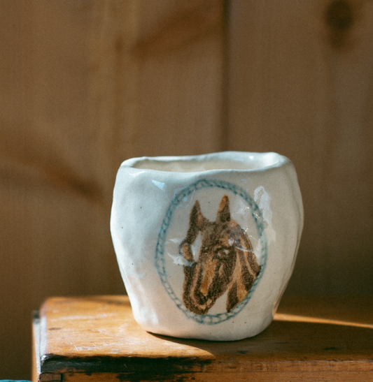 Grace Peck: Horse Espresso Cup