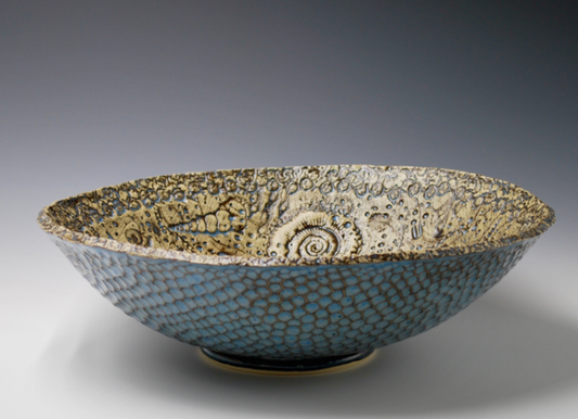 Valerie Seaberg: Blue Fossil Bowl