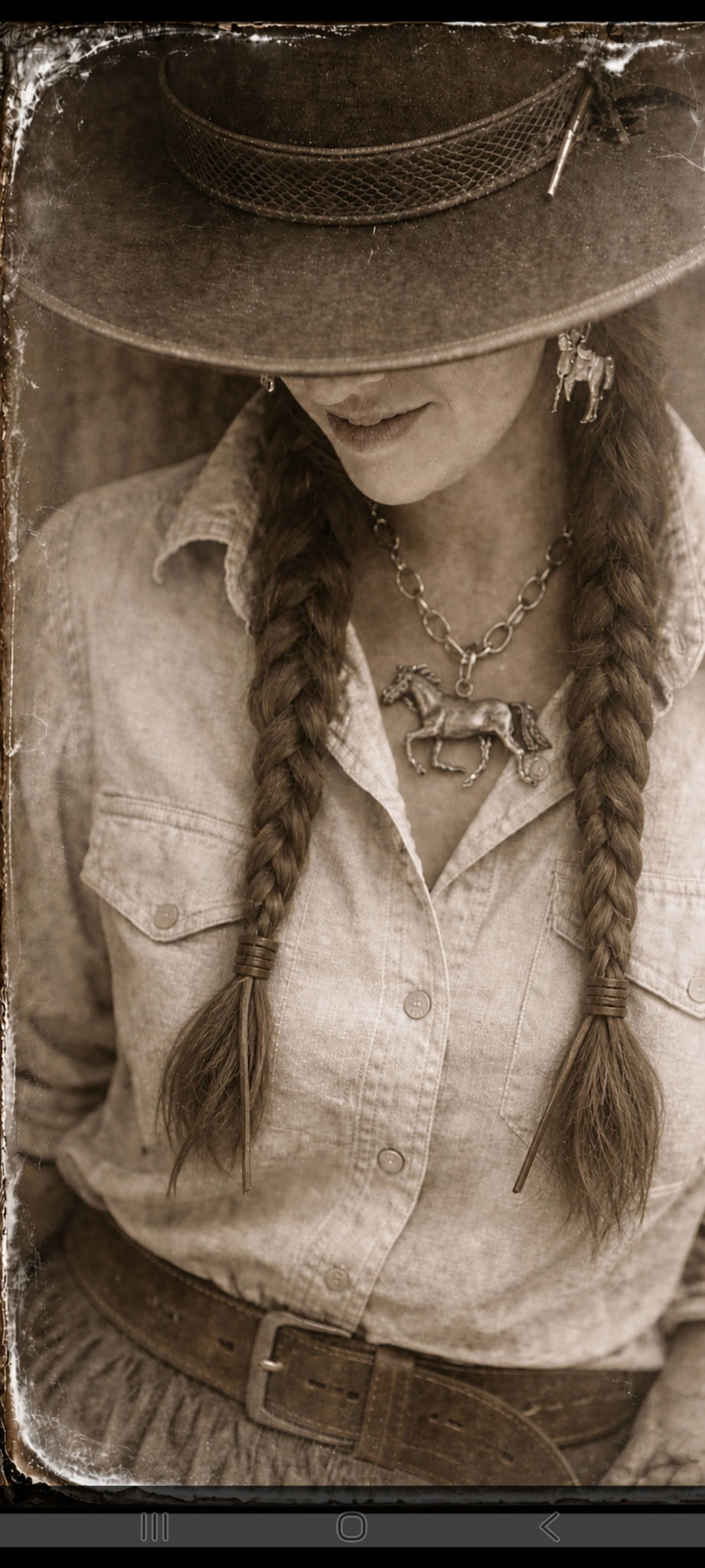 Tres Melindas: Running Mare Necklace