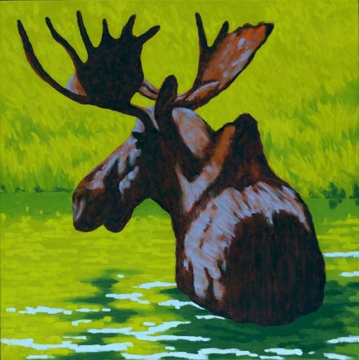 Brenda Swinney: South Fork Moose Print