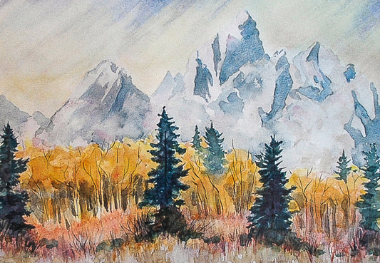 Susan Marsh: Tetons From Spread Creek