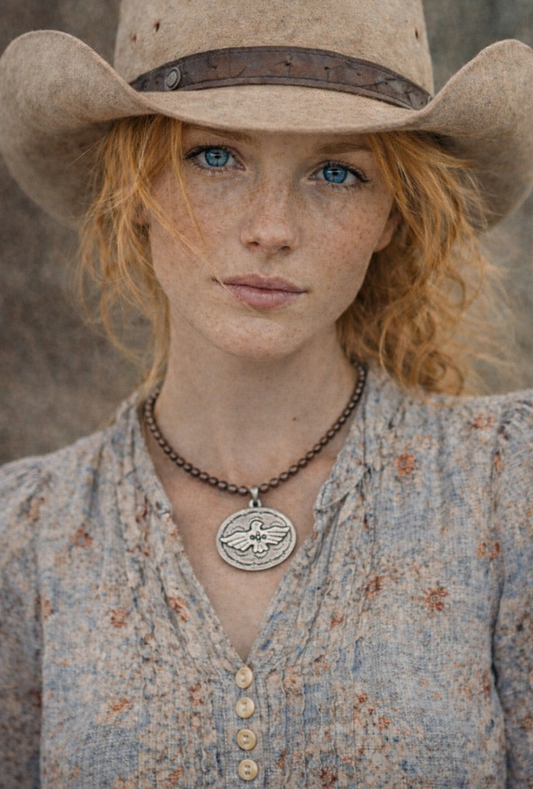 Tres Melindas: Thunderbird Necklace (from Mama's Sweater Pin)