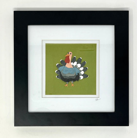 Kris Batchelder: Turkey Time Original Collage