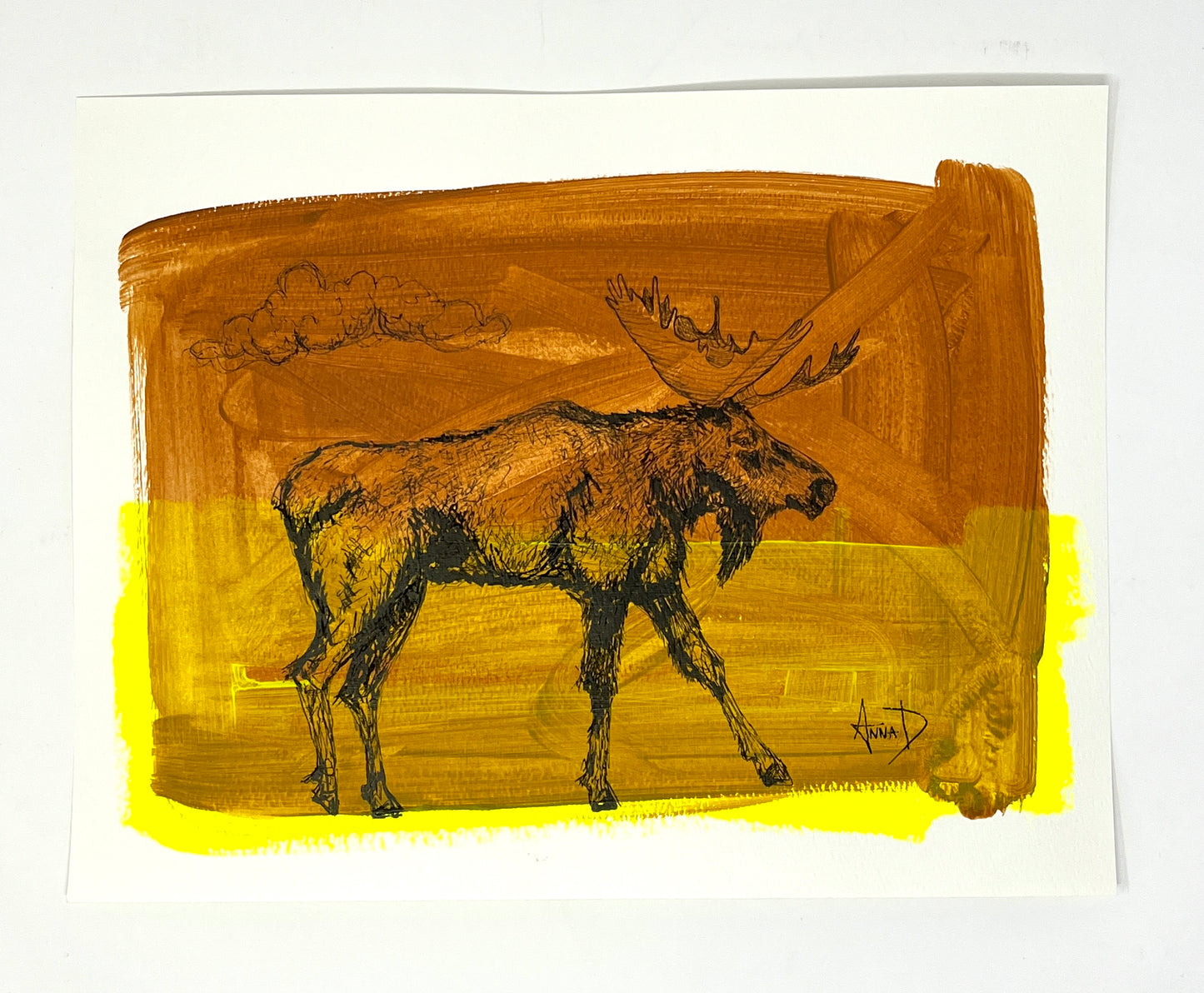 Anna Douglas Smith: Moose (Brown / Yellow)