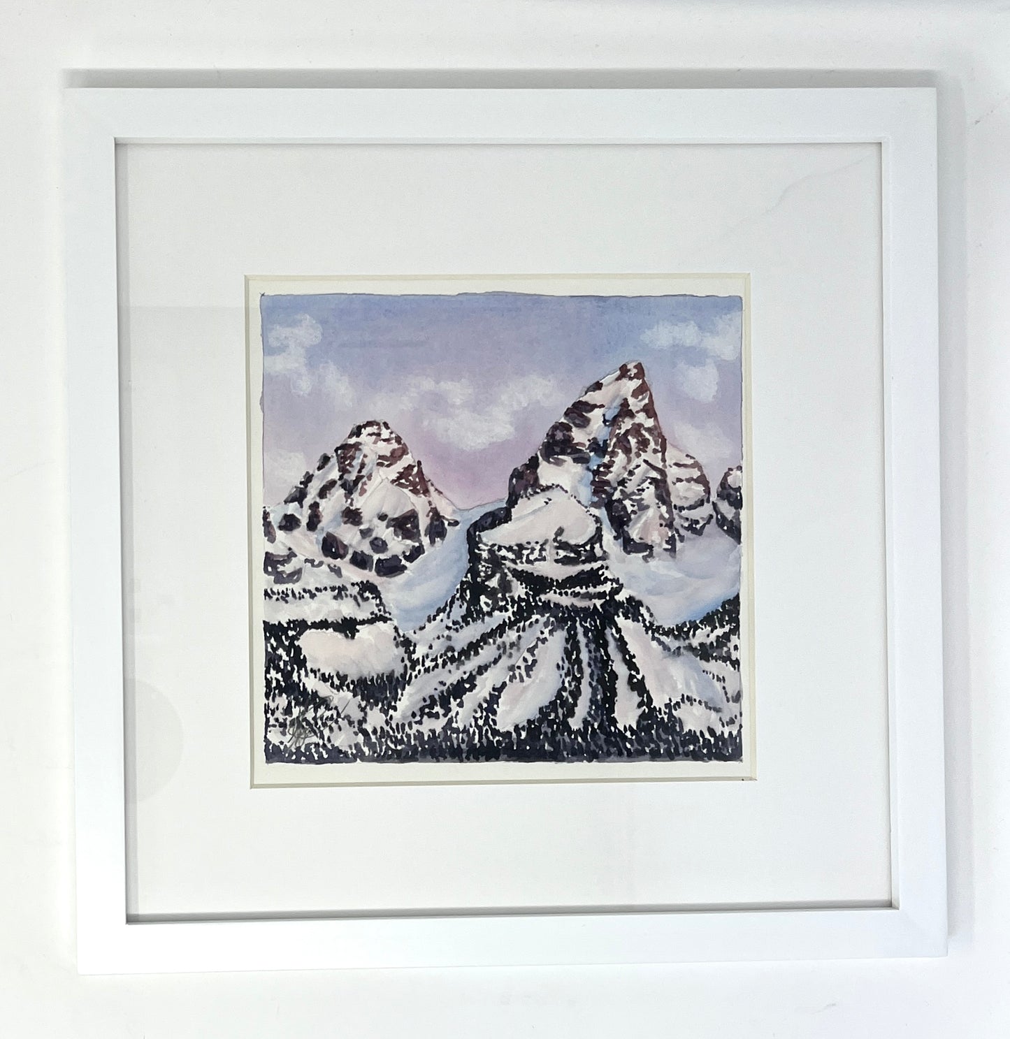 Natalie Connell: Watercolor 9 x 9 inches (framed)