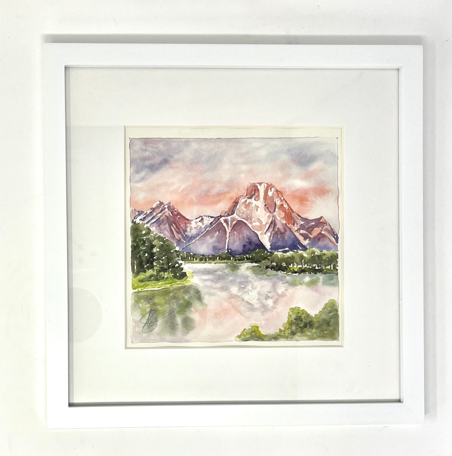 Natalie Connell: Watercolor 9 x 9 inches (framed)