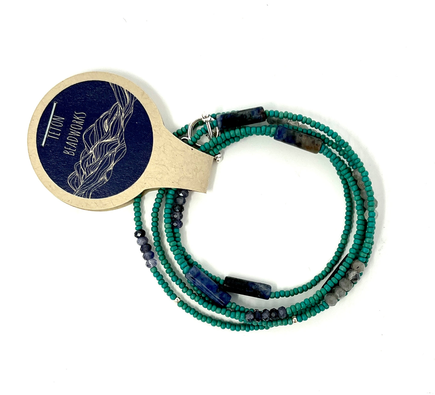 Fox and Lupine: Turquoise Wrap Bracelet