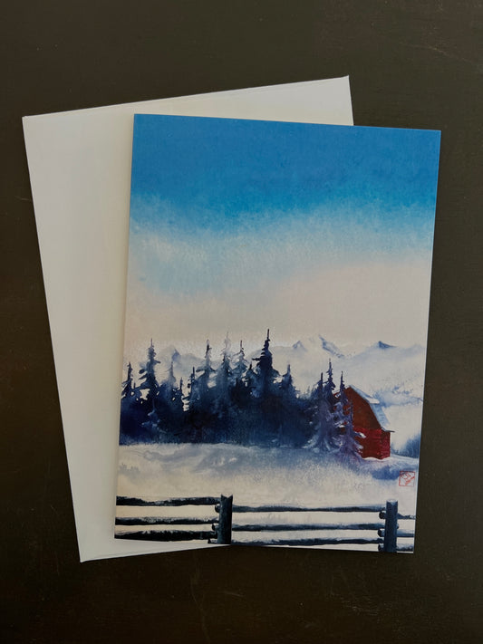 Kay Stratman: A Season For Silence Notecard