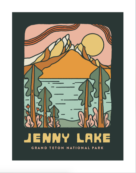 Kika MacFarlane: Jenny Lake Print