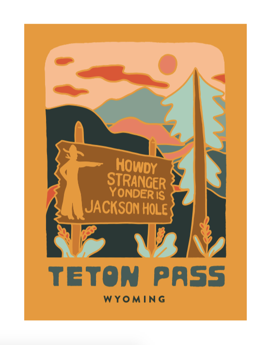 Kika MacFarlane: Teton Pass Print