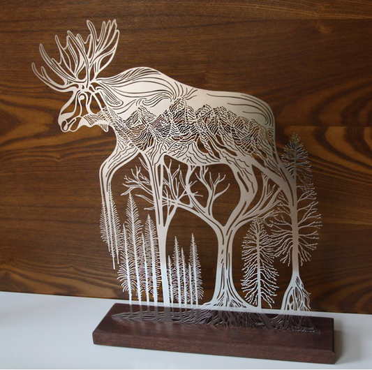 Wild Spirits: Moose Sculpture
