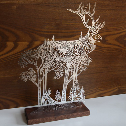 Wild Spirits: Elk Sculpture