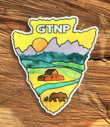 Holly Sage: Grand Teton National Park Arrowhead Sticker