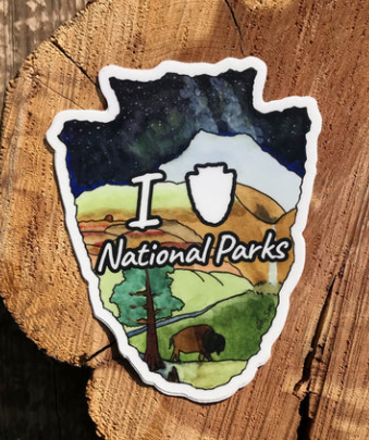 I Arrowhead National Parks Sticker