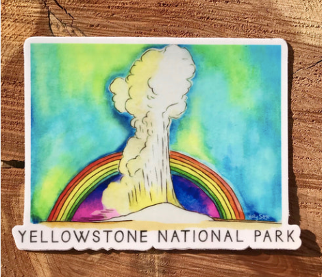 Holly Sage: Old Faithful Rainbow Sticker