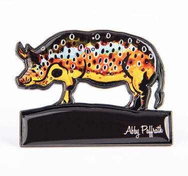 Abby Paffrath: Hog Brown Pin