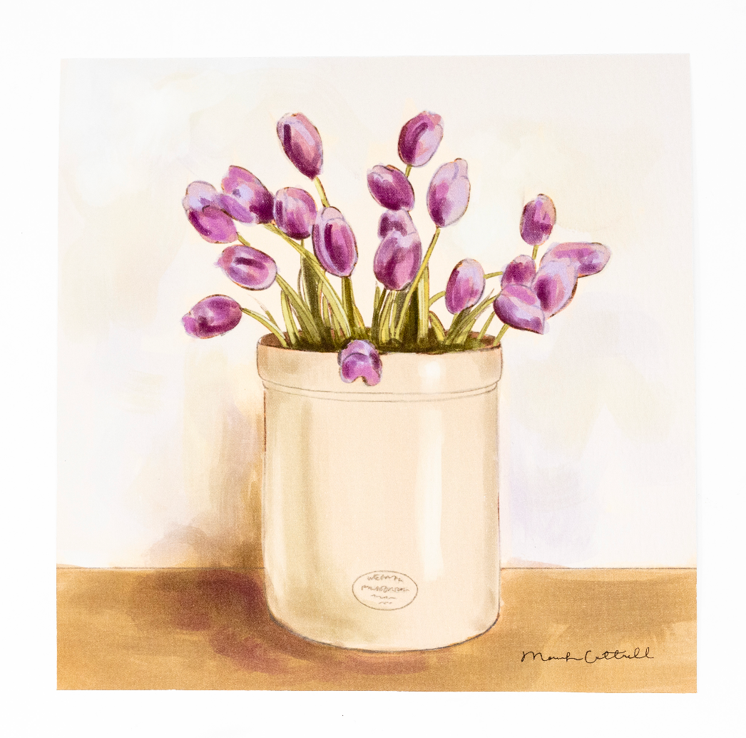 Mariah Cottrell: Purple Tulip Giclee Print