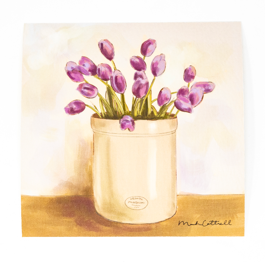 Mariah Cottrell: Purple Tulip Giclee Print